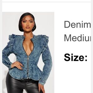 Fashion Nova Blue Denim Jacket